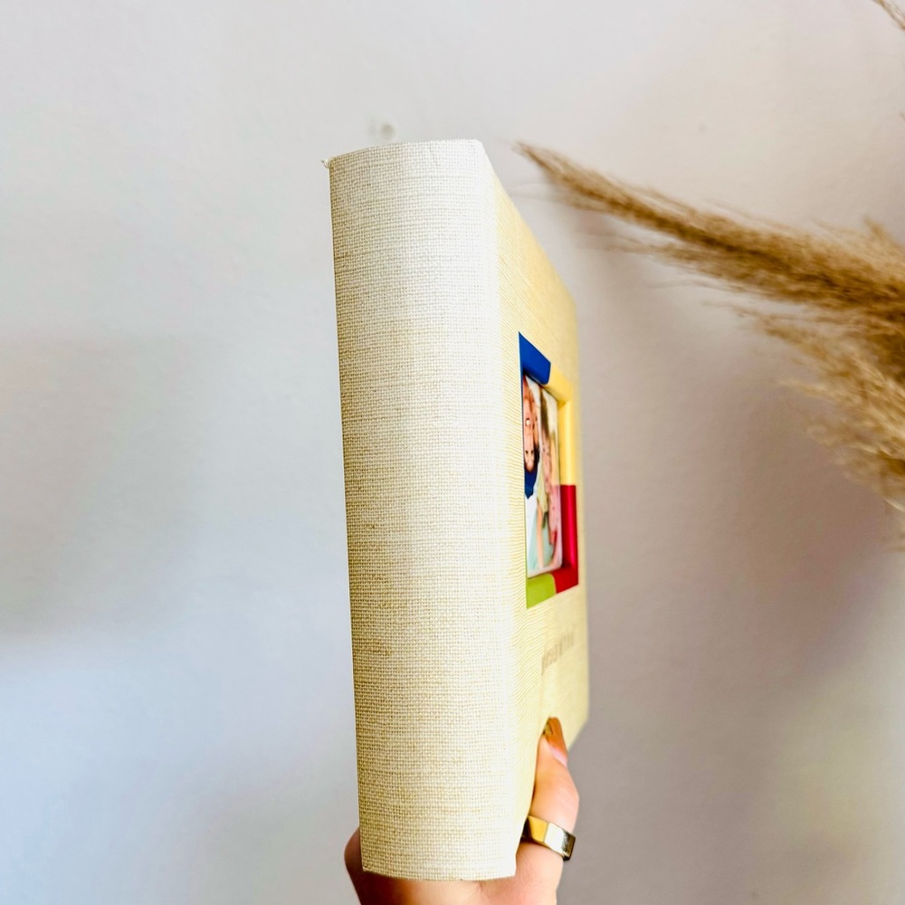 NEW VINTAGE HALLMARK 90s Y2K Beige Stripe Picture Album Photo Coffee Table Book - Picture 2 of 10